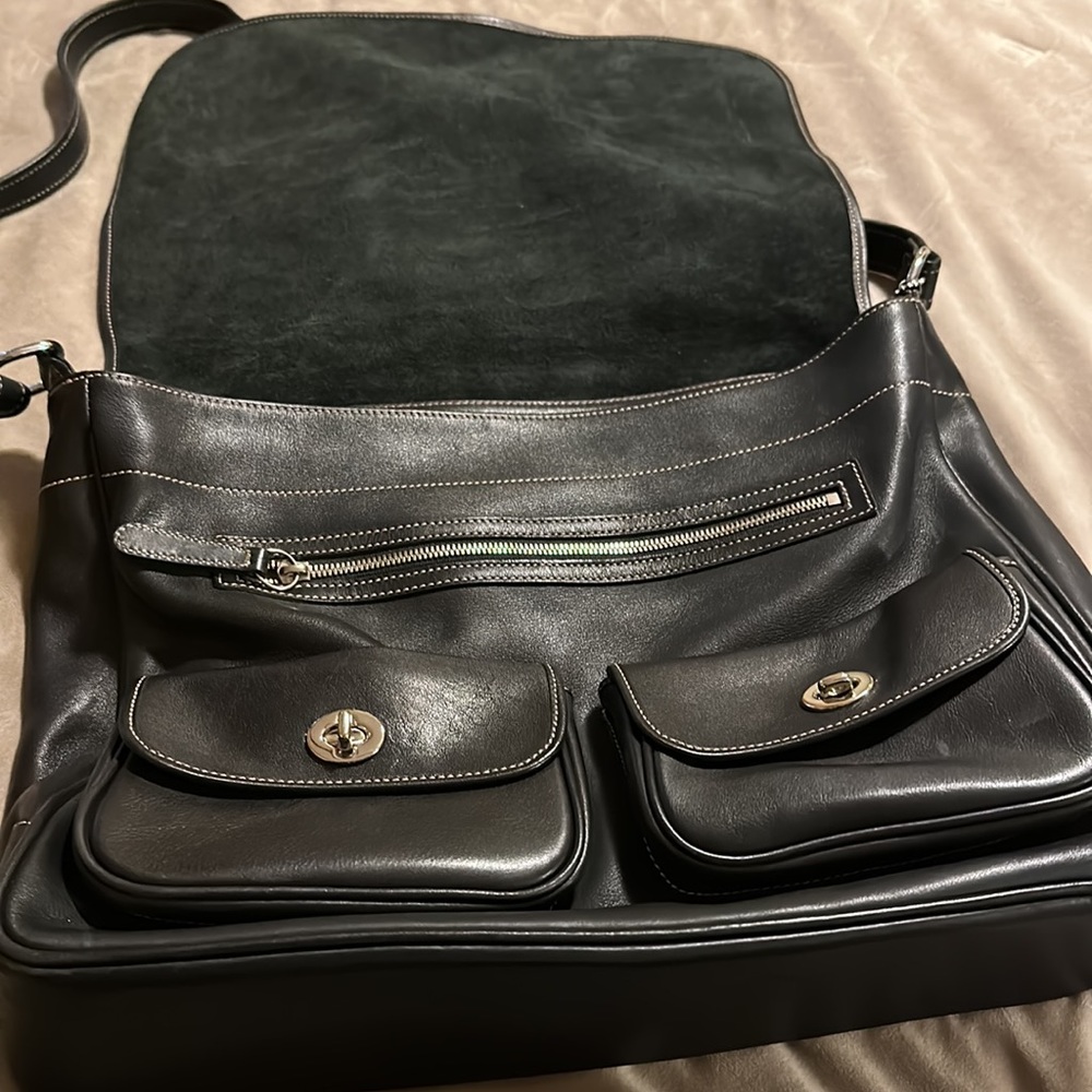Vintage Coach Saddle Flap Messenger Bag - Picture 2 of 5